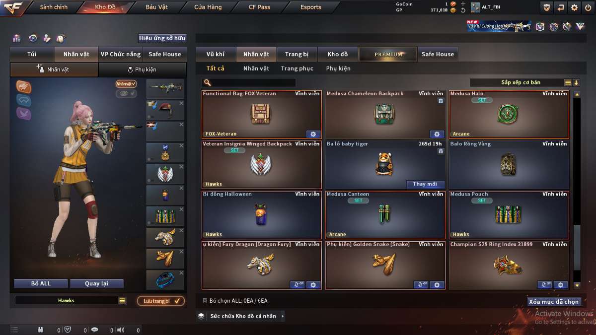 shop acc cf uy tin gia re